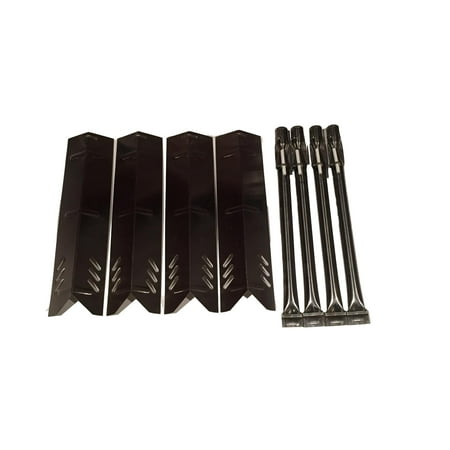 Set of Four heat plates and Four Burners with electrodes for Backyard Grill, Better Home & Garden and Uniflame grill models.