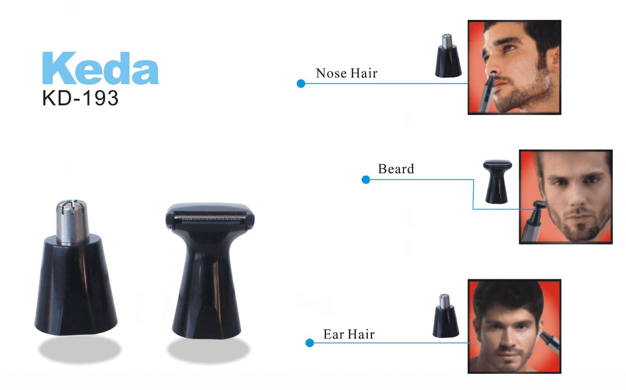 Water Resistant Stainless Steel Nose and Ear Hair Trimmer with LED Light