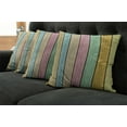 thumbnail image 5 of Ambesonne Pastel Throw Pillow Cover 4 Pack, Colorful Wooden Planks, 18", Multicolor, 5 of 5