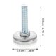 thumbnail image 5 of Houderco 10Jgo Patas Niveladoras Ajustables Para Muebles Con Tornillo Resistente En Acabado Plateado, 5 of 6