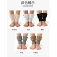 thumbnail image 2 of Zhuge 3 Pairs Beige Knitted Baggy Short Leg Warmers, Boot-Ready Soft Warm Socks for Daily Wea,Style B, 2 of 5