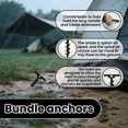 thumbnail image 4 of Outdoor Tent Stakes 4Pack Screw In Tent Stakes Ground Anchors Screw Heavy Duty Screw Style For Camping Hiking Ground Stakes Ground Anchors Pegs Camping Tent, 4 of 8