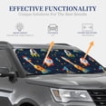 thumbnail image 4 of Sikiie Spaceships and Stars Print Foldable Car Windshield Sun Visor, Car Window Sunshade Suitable for Sedan, SUV and Truck Car Accessories-Small, 4 of 6