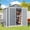 6x8 Gray, variant on 5x3ft(16.6 sq. ft.) Outdoor Storage Shed, Asofer Resin Storage Shed, Plastic Garden Shed for Garden, Gray