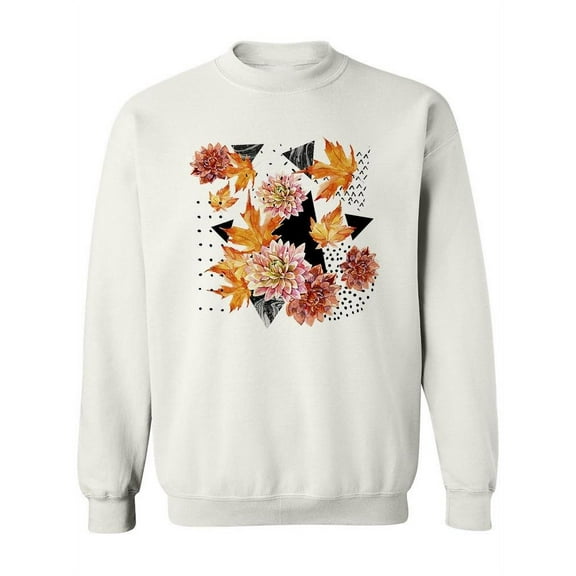 Autumn Flowers. Sweatshirt Women -Image by Shutterstock, Female 3X-Large