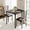 Black, variant on Dining Table Set for 2, Square Table and 2 Chairs Space Saving Compact Dinette Set, Wood Breakfast Nook Table and Chairs Set of 2-Built-in Storage Rack