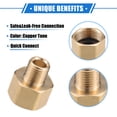 thumbnail image 3 of Conector de manguera de latón adaptador de acoplador M22x1.5 a M14x1.5 de Unique Bargains, 3 of 7