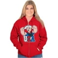 thumbnail image 4 of Popeye The Sailor Man USA Muscle Zip Up Hoodie Men's Women's Brisco Brands X, 4 of 6