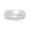 thumbnail image 3 of Men's 6MM Sterling Silver High Polish Domed Ring - Mens Band, 3 of 4