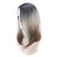 thumbnail image 5 of Peluca sintética ondulada larga natural resistente al calor, peluca plateada ombré, cabello para niñas, disfraz de fiesta de cosplay, como se muestra, 5 of 5
