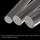 thumbnail image 3 of Varillas redondas de acrílico Uxcell de 1" x 12" varillas de acrílico transparentes varillas plásticas tiras para manualidades de bricolaje iluminación decoraciones de jardinería - 25mm x 300mm, 3 of 5