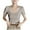 Coffee, variant on Sexlip Womens Swimsuit Set Scoop Neck Form Fitting Cover Up Design Short Sleeve Slim Silhouette Breathable Fabric for Pool Parties White M