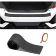thumbnail image 1 of Car Rear Bumper Guard Protector, Anti-Scratch Abrasion Resistant 35" Universal Non-Slip Black Rubber Trunk Door Sill Protector for Most Cars, Car Exterior Accessories (Black1), 1 of 8