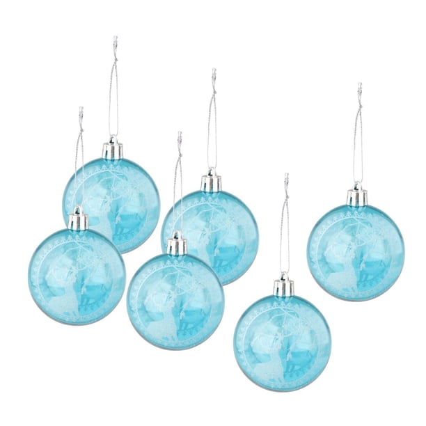 Adornos navideños colgantes para pared, puerta, ventana, árbol de Navidad irrompible, hogar 6x bola de alce