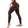 thumbnail image 4 of Workout Leggings for Women - High Waisted Yoga Pants Tummy Control Compression for Running Coffee XL, 4 of 4