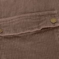 thumbnail image 6 of Hooded Jacket Women Casual Corduroy Color Block Patchwork Drawstring Button Long Sleeve Hooded Jacket For A Retro Casual Look Jackets For Women, 6 of 8