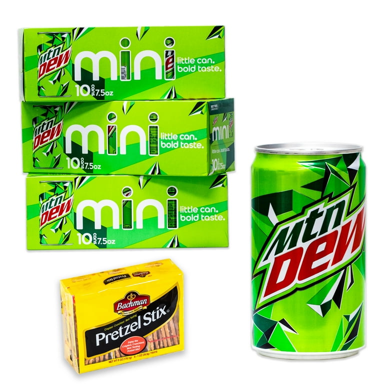 Mountain Dew Soda Mini Can (30, 7.5oz cans) - Variety Pack