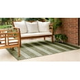 thumbnail image 3 of Rugs.com Jill Zarin Outdoor Collection Rug – 9' x 12' Green Flatweave Rug Perfect For Living Rooms, Large Dining Rooms, Open Floorplans, 3 of 9