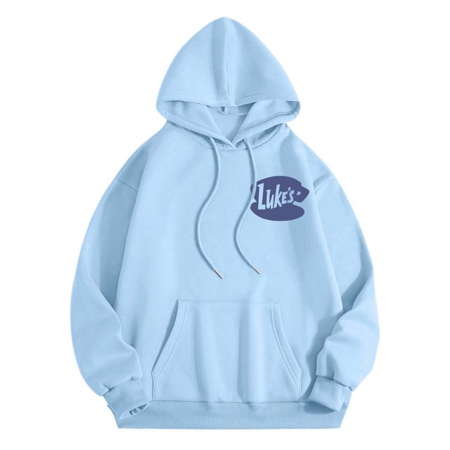 WILLBEST Sudadera con Capucha para Mujer, Ligera, Estilo Pullover, con Estampado Otoñal E Invernal X-Grande