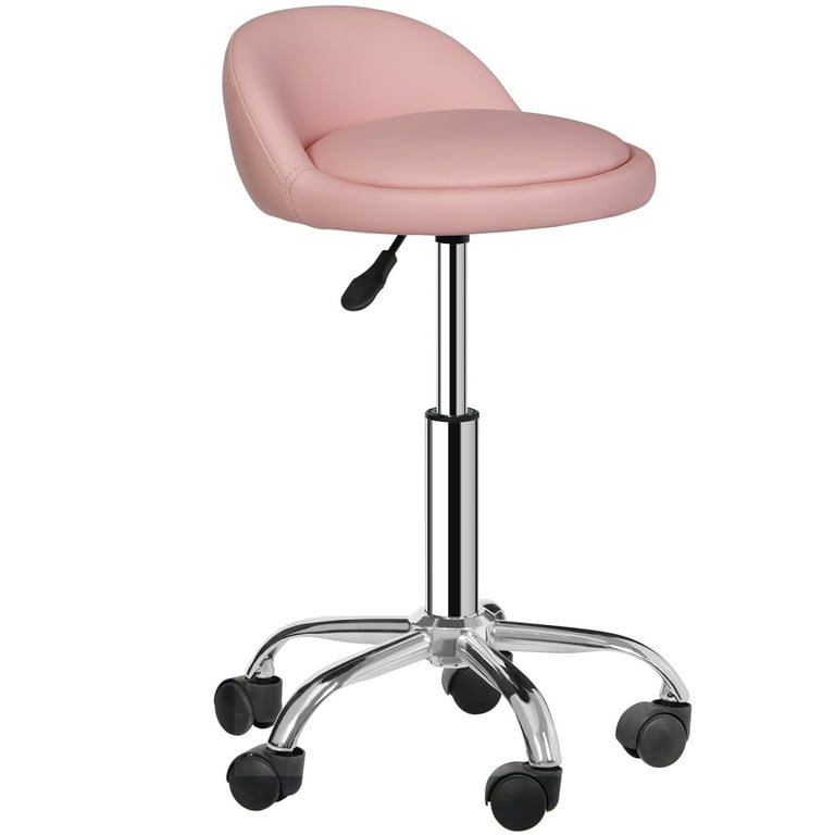 Stool on on sale wheels with back