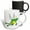 Multicolor, variant on 3drose, Funny Flying Froggy Frog Cartoon, 11oz Two-tone Yellow Mug