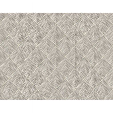 Casa Mia Art Deco Rhombus Paper Non-Pasted Wallpaper Roll Beige 27'L x 27"W