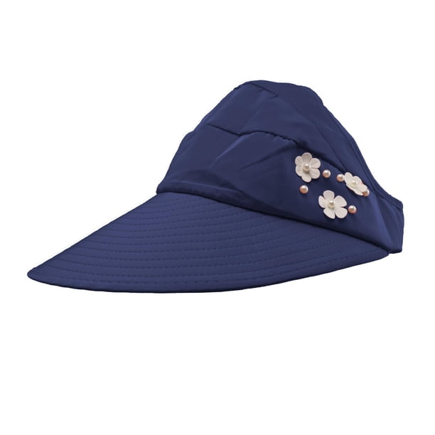Visera de Sol para Mujer, Elegante Sombrero protección UV para Dama ecomlab Sombrero visera