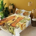 thumbnail image 4 of Ambesonne Western Fitted & Top Sheet Set with Shams, Old Wild Cowboys, Yellow Orange, 4 of 8