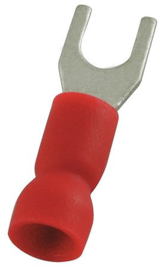 POWER FIRST 4FRH2 22-16 AWG Vinyl Block Fork Terminal #6 Stud PK100 ...
