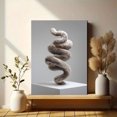 thumbnail image 6 of Abstract Spiral Fiber Sculpture Canvas Print, Wall Art for Living Room, Bedroom, Office, Hotel, Cafe, Hallway, 6 of 8