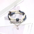 thumbnail image 1 of Accesorios envueltos doble estilo étnico pulsera de cerámica pulsera de cuentas mujer alto sentido, 1 of 6