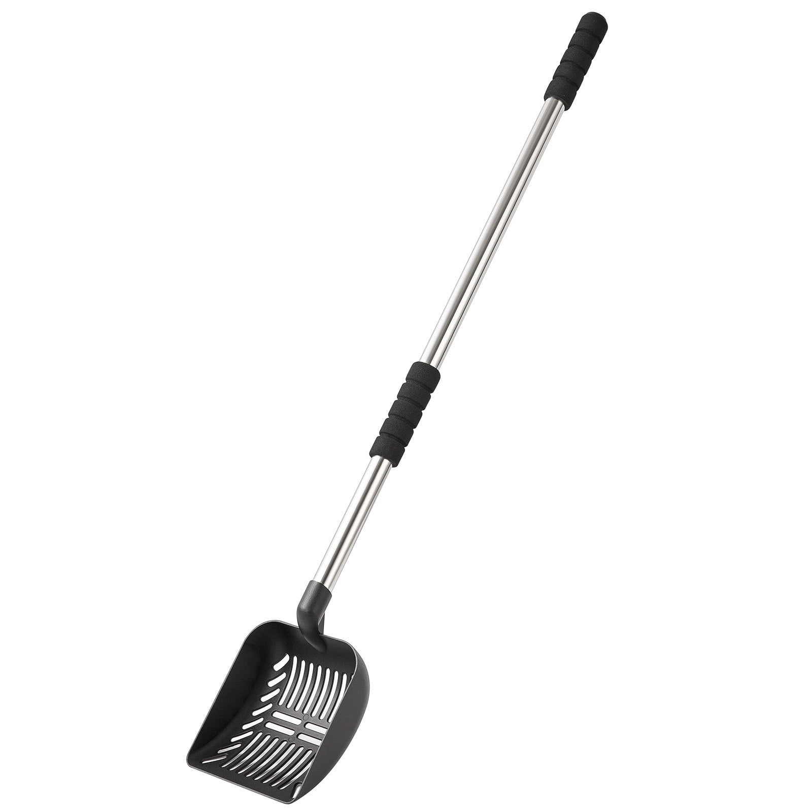 Black Niikee Cat Litter Scoop,Cats Litter Shovel Metal Wire with Black Resin Coating for Efficiently Cleaning