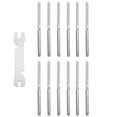 thumbnail image 1 of OUNONA 12 Pcs Vis en Acier Inoxydable pour Travailleurs de la Construction Usage Intérieur, 1 of 6