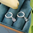 thumbnail image 6 of Lancharmed Silver Plated Holiday Earrings,Water Drop Pendant Earring New Years Gifts, 6 of 7