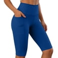 thumbnail image 2 of Xdegoge High Waisted Biker Shorts with Side Pockets for Women Tummy Control Yoga Shorts for Women Workout Gym Athletic Running Compression Spandex Activewear, 2 of 5