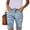 04-Blue, variant on American Flag Jean Shorts Womens Red White Blue Casual High Waisted Frayed Hem Independence Day Straight Leg Jeans with Pockets L