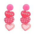 thumbnail image 2 of Steadline Valentine's Day Acrylic Earrings Set - Heart Shaped Jewelry Gift - Romantic Party Accessories - Elegant Fashion Present for Her, 2 of 4