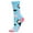 Sushi Blue, variant on Women's Comfort Novelty Crew Socks, Sushi Blue, 1 Pair