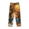 thumbnail image 2 of Vsdgher Scientist Guinea Pig Print Mens Pajama Pants Sleep & Lounge Pants, PJ Bottoms With elastic waistb and Pockets, 2 of 5
