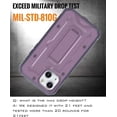 thumbnail image 5 of CaseBorne ArmadilloTek V Case for [iPhone 13] with Built-in Screen Protector & Kickstand Full-Body Multi-Layer Rugged - Purple, 5 of 5