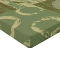 thumbnail image 2 of Ambesonne Asian Themed Fitted Sheet, Vintage Oriental Style, Full Size, Green, 2 of 3