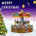 thumbnail image 6 of Melody Nature 14 inch Deluxe Carousel Musical Animated Christmas Decoration, LED Lights, Multi-Color, 6 of 8