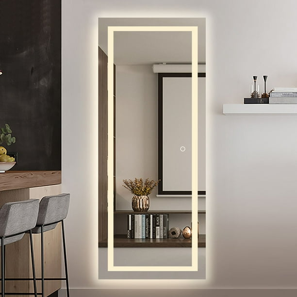 Led Mirror Full Length Wall, Full Size Vanity Mirror With Lights