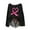 Black-Tops, variant on Women's Shiny Heart Shaped Pink Awareness Ribbon Off Shoulder Long Sleeve Waffle Knit Sweater Coffee Dating Casual Commute Tops