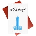 thumbnail image 1 of Greeting Card Gonzey Funny Newborn Baby Boy, 1 of 4