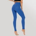 thumbnail image 4 of Nabtos Women Full Length Female Pants Activewear Yoga Royal Blue Leggings W/ Pockets, 4 of 4