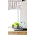 thumbnail image 3 of Ambesonne Purple Mandala Window Valance, Victorian Damask Style Vintage Pattern with Rococo Effect Print, Curtain Valance for Kitchen Bedroom Decor with Rod Pocket, 54" X 18", Pale Pink White, 3 of 3