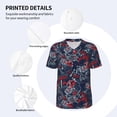 thumbnail image 5 of Rocae Cool Red Off-Road Vehicle for Breathable Men's Baseball T-Shirt Fashionable Casual Baseball Jersey, Moisture-wicking Sportswear Medium, 5 of 9