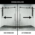 thumbnail image 4 of VIGO Elan E-Class 34 in. L x 46 in. W x 76 in. H Frameless Sliding Rectangle Shower Enclosure in Matte Black with Clear Glass, 4 of 11