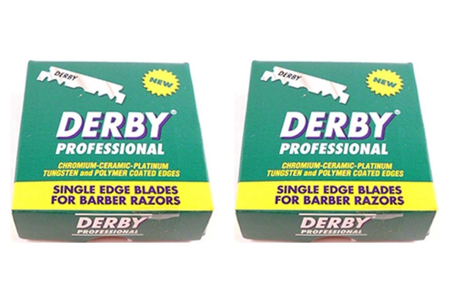 Derby Professional Platinum Single Edge Razor Blades, 100 Count (Pack